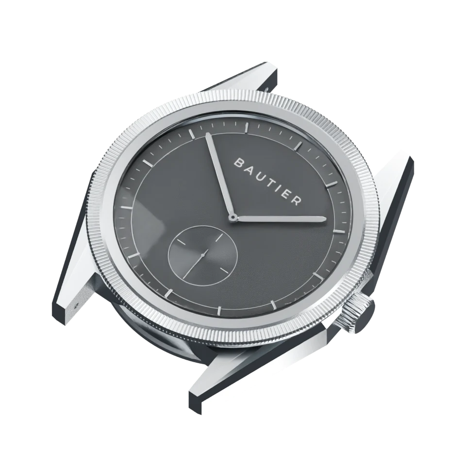 Bautier Formstudie I turning around its 6-to-12 o’clock axis to reveal the crown side